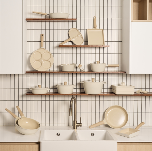 Truecook IH Ceramic Beige Premium Pans 14 type