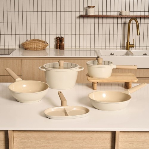 Truecook IH Ceramic Beige Premium Pans 14 type