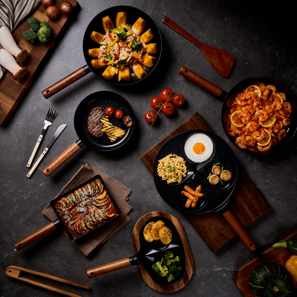Truecook IH Ceramic Black Premium Pans 7 type